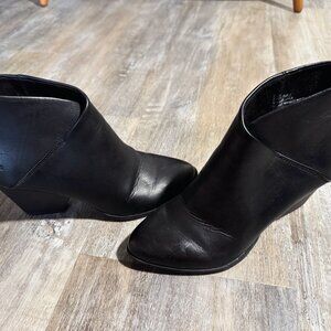 BOC Asymmetrical Block Heel Booties